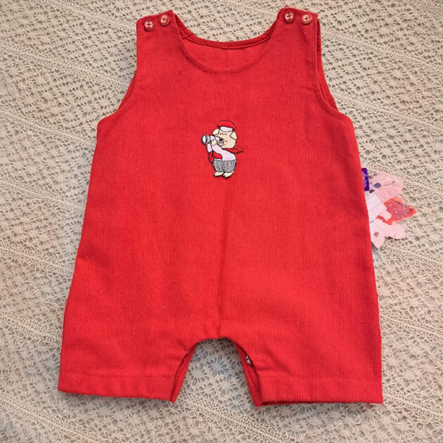 Boy Romper Red