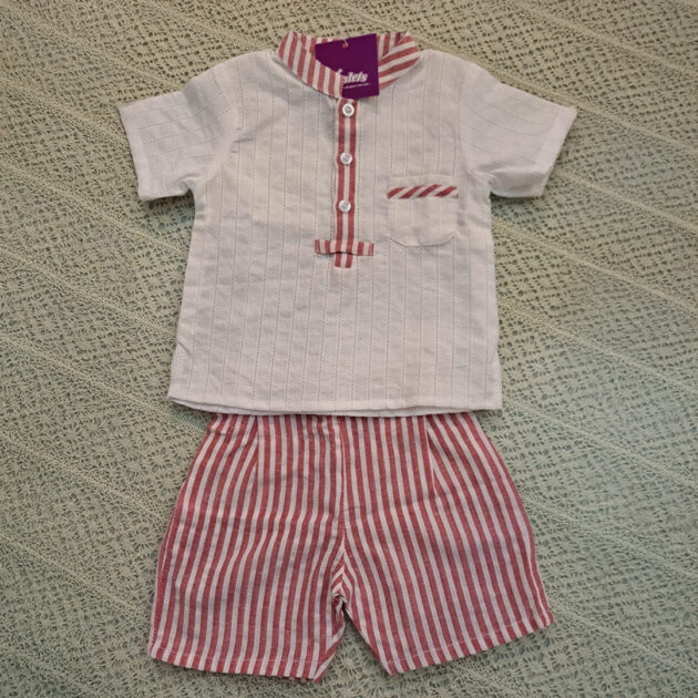 Boy set red & white